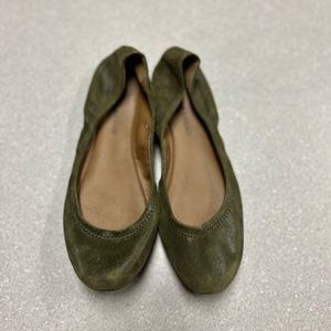 Lucky brand women’s green flats